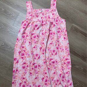 Aria Collection Cottagecore Floral Nightgown Size Large | Lace Trim Sleeveless S
